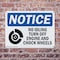 Signmission No Idling Turn Off Engine And Chock Wheels OSHA Notice Sign, Plastic, 10in W x 7in L, 2PK OS-2PACK-NS-P-710-L-16139 - alternate 6